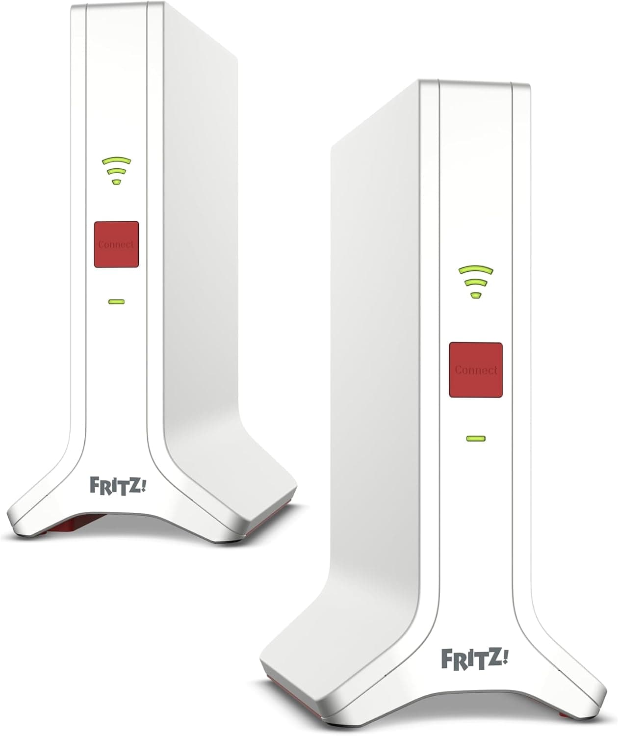 AVM Fritz! Mesh Wi-Fi Set 4200 International, Pack de 2 Fritz! Repeater 3000AX, Solucion Mesh hasta 4 estancias, WiFi 6 Tribanda con hasta 4.200 Mbps, 2 LAN Gigabit, Interfaz en Español