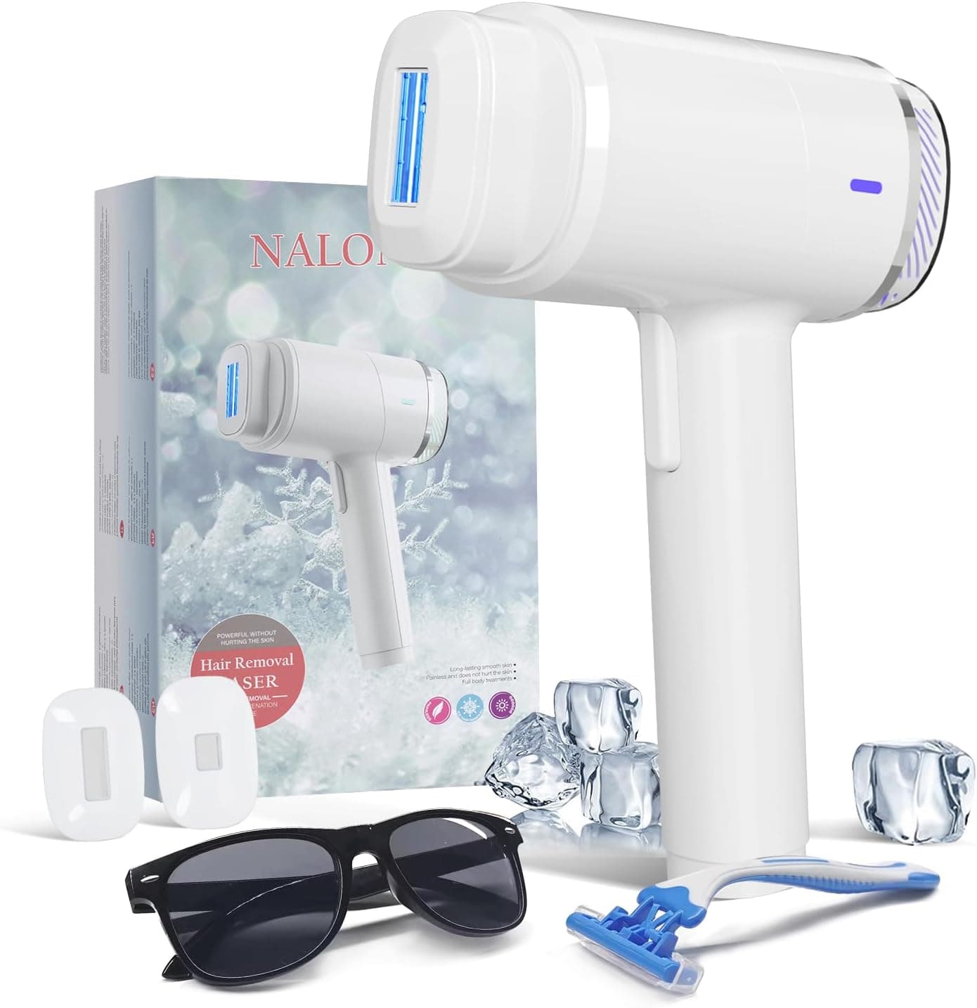 NALONE 22J Depiladora Laser IPL 4 en 1 con Pantalla Táctil & Refrigeración