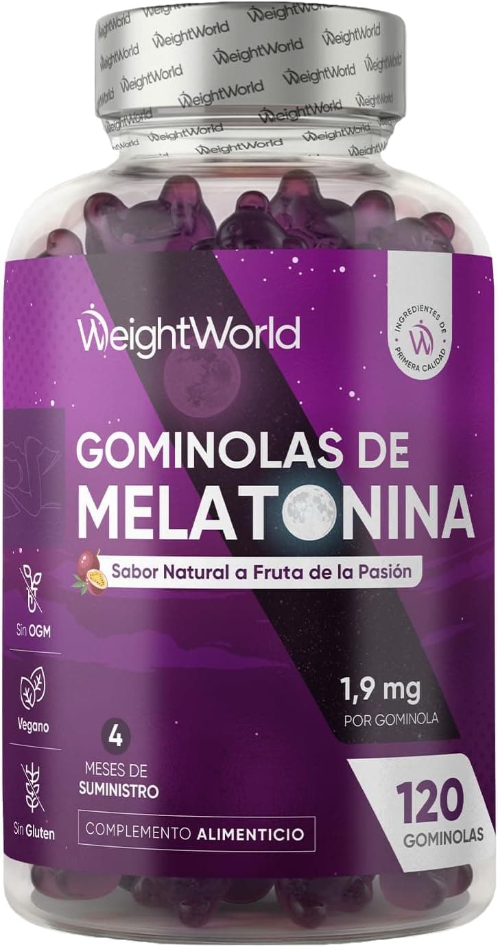 Melatonina Gominolas 120 Unidades Con Vitamina B6 - Para 4 Meses, Vegano
