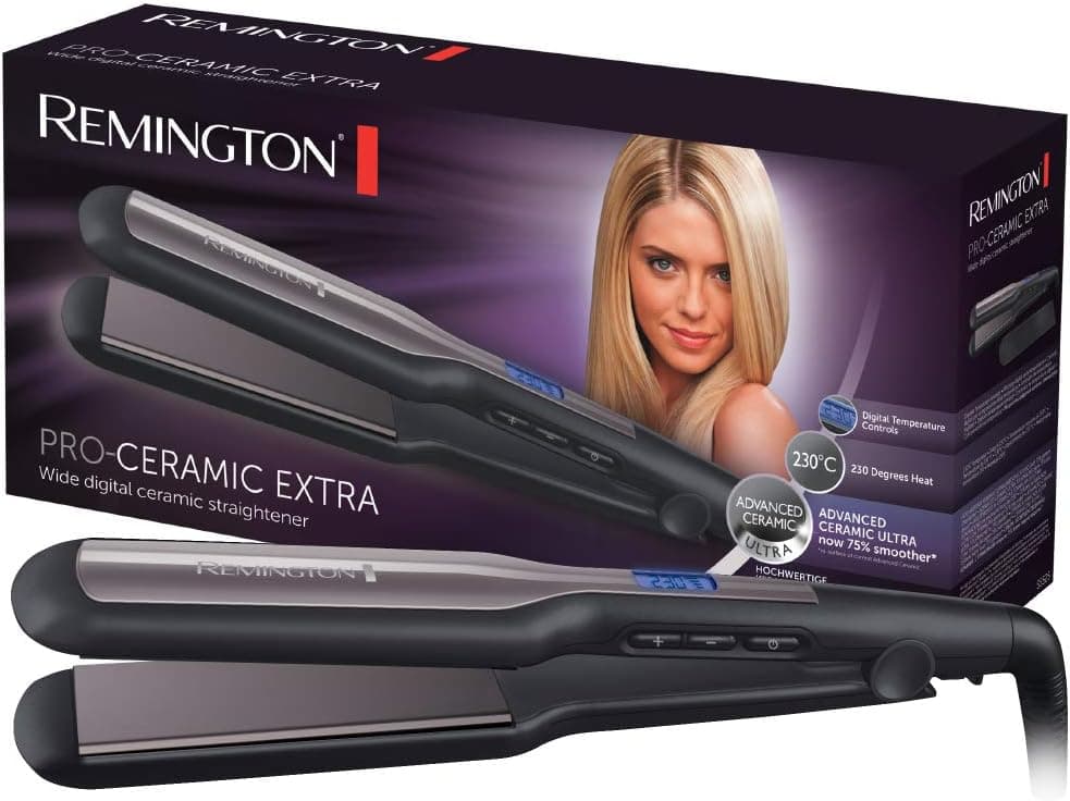 Remington Plancha de Pelo Ancha Pro-Ceramic Extra, S5525
