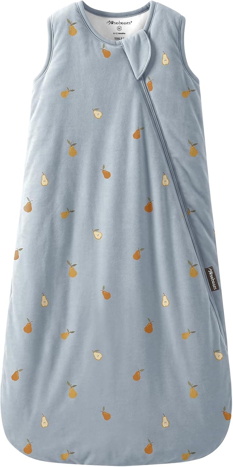 Mosebears Saco de Dormir para Bebé de Invierno Fibra de Bambú 2.5 TOG,Super Suave y cálido.