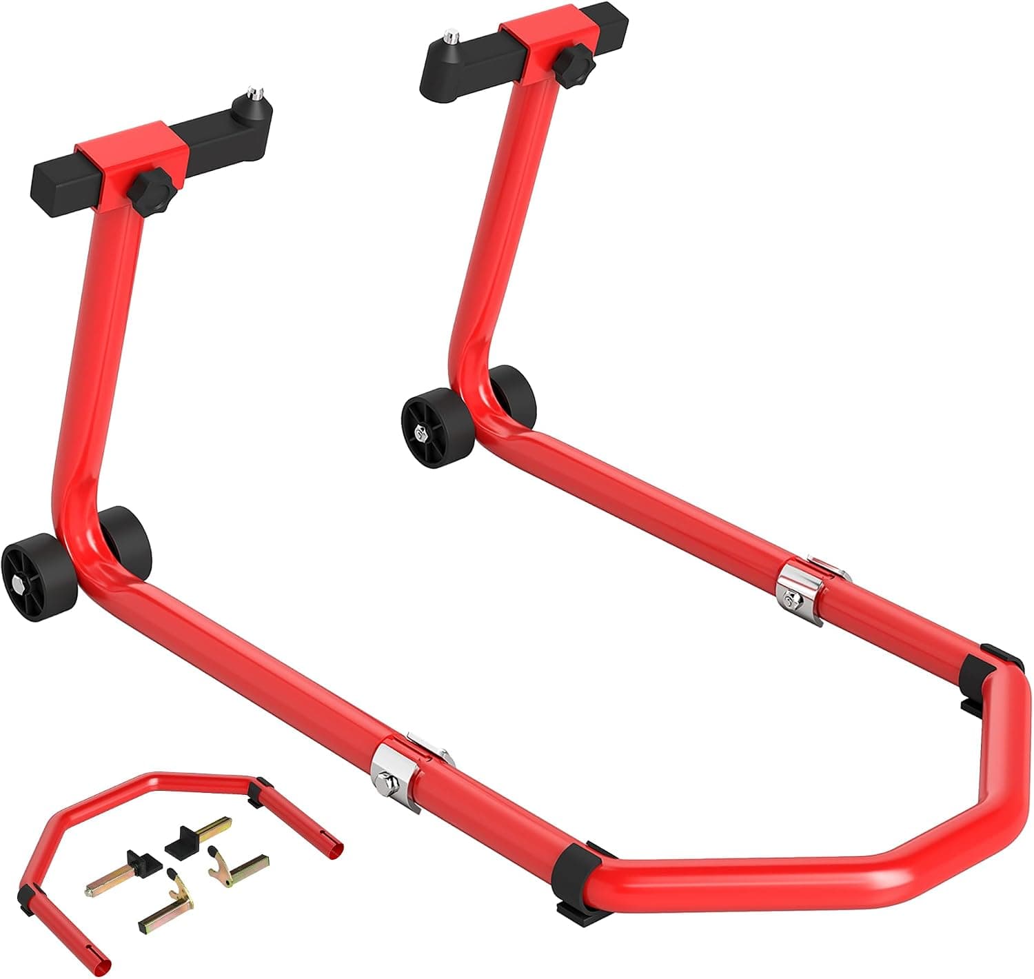 HOMCOM Caballete Moto Elevador Universal 390 kg Soporte Delantero Trasero