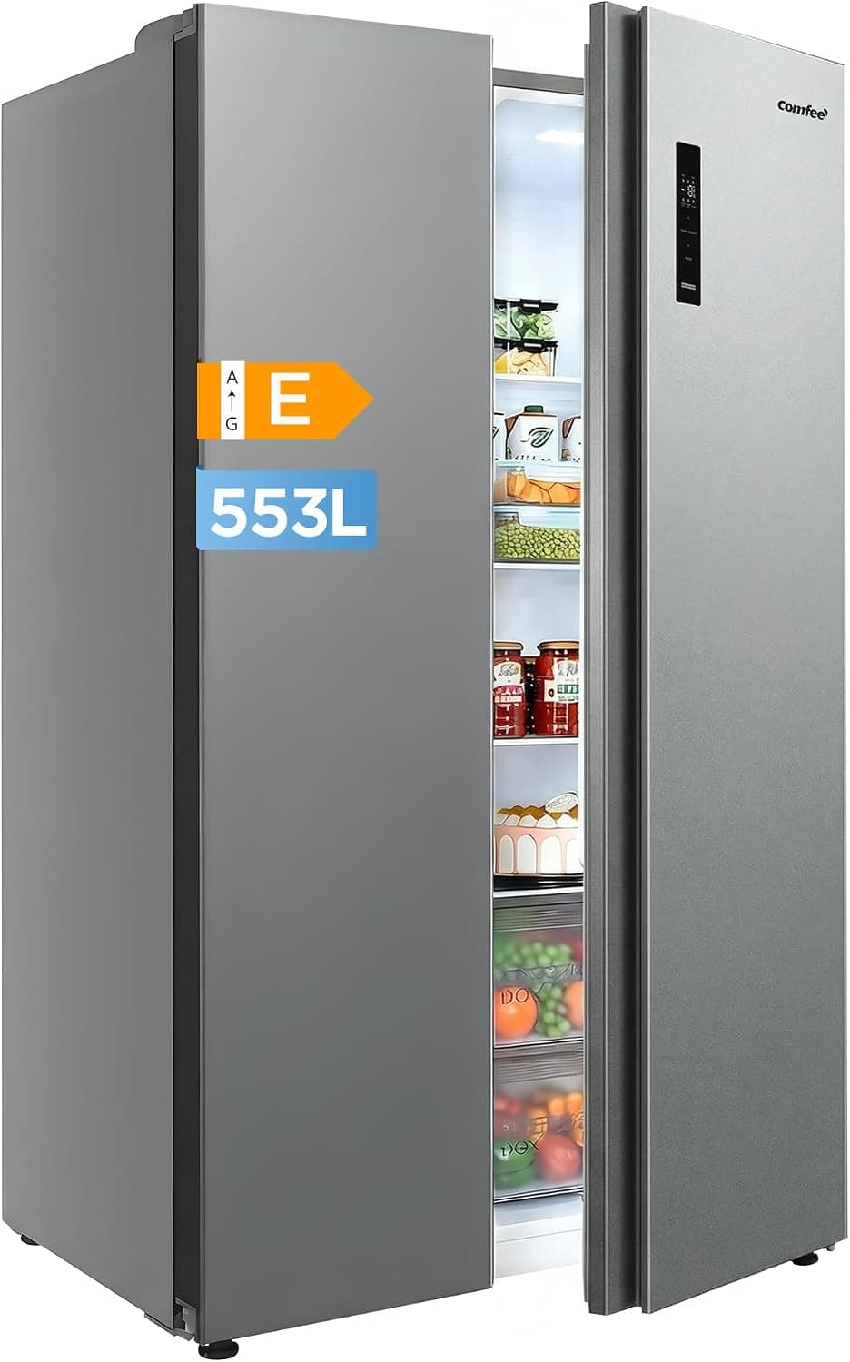Comfee' 553 L Nevera Americana, No Frost, Multi AirFlow, Doble Puerta