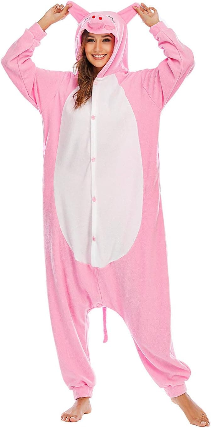 BGOKTA Disfraces de Cosplay para Adultos Pijamas de Animales One Piece Jirafa,LTY48