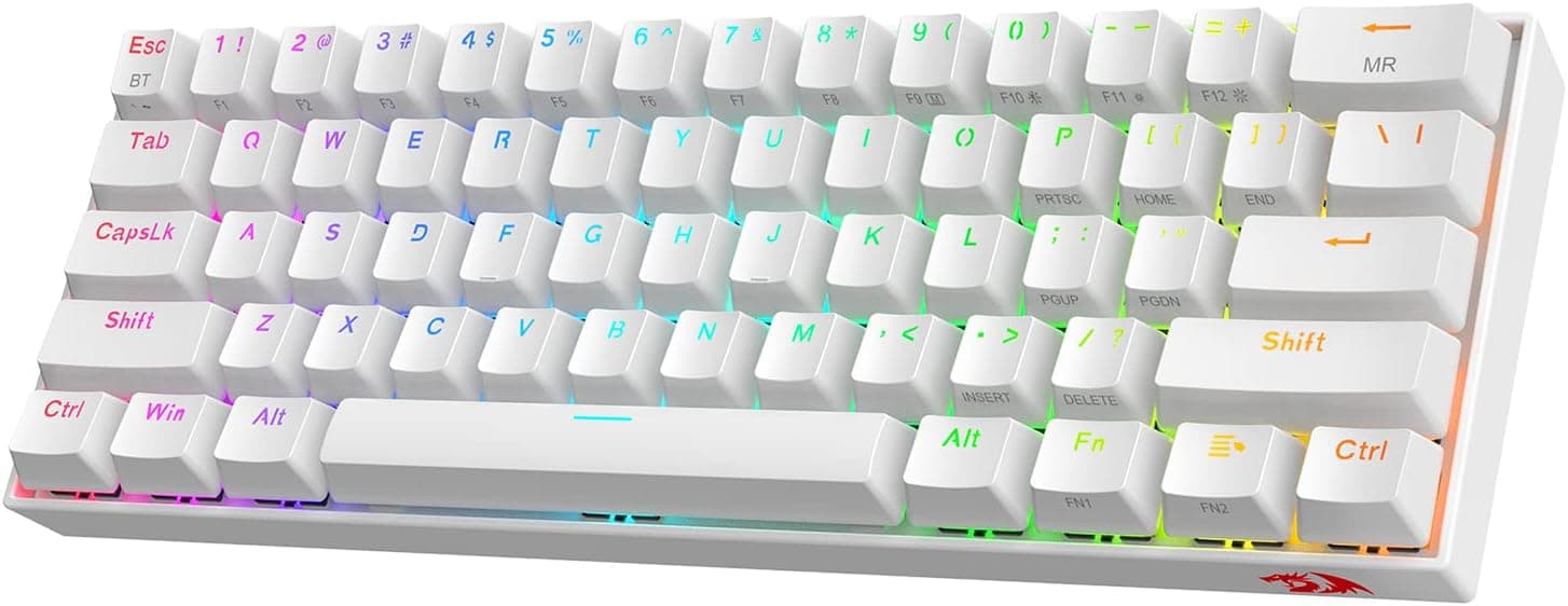 Redragon K530 Pro Draconic Teclado 60% 3 Modos RGB 61 Teclas Hot Swap