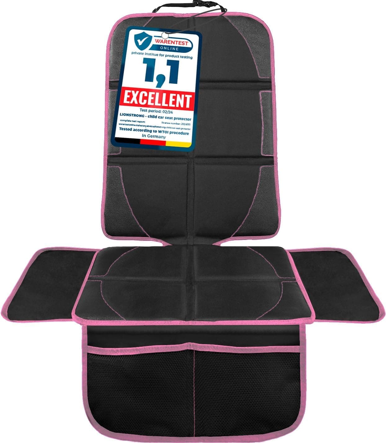 LIONSTRONG® Fundas para Sillas de Coche [Compatible ISOFIX] - Rosa