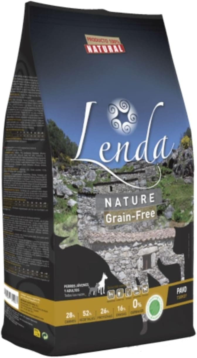 Lenda Pavo 12Kg - Pienso Hipoalergénico para Perros Jóvenes y Adultos con Alergias o Intolerancias | Comida para Perros Rica en Pavo | Pienso para Perro Natural y SIN Cereales