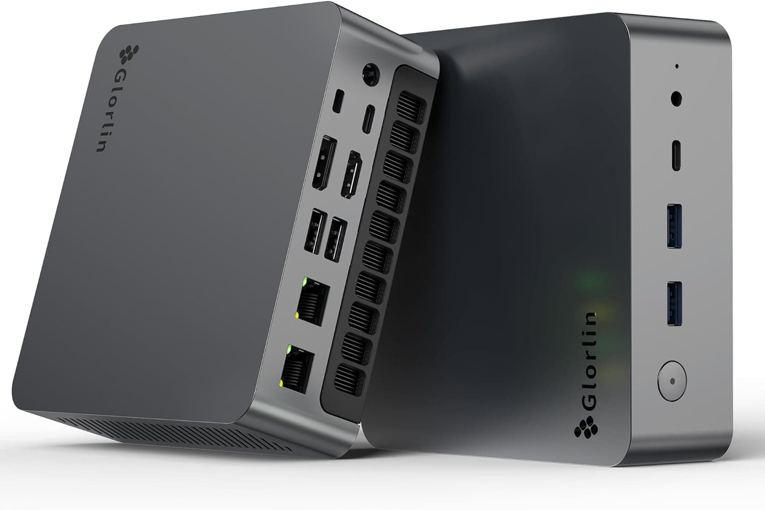 Glorlin Mini PC Ryzen 7 Pro 8845HS, 16GB DDR5, 1TB SSD, Radeon 780M