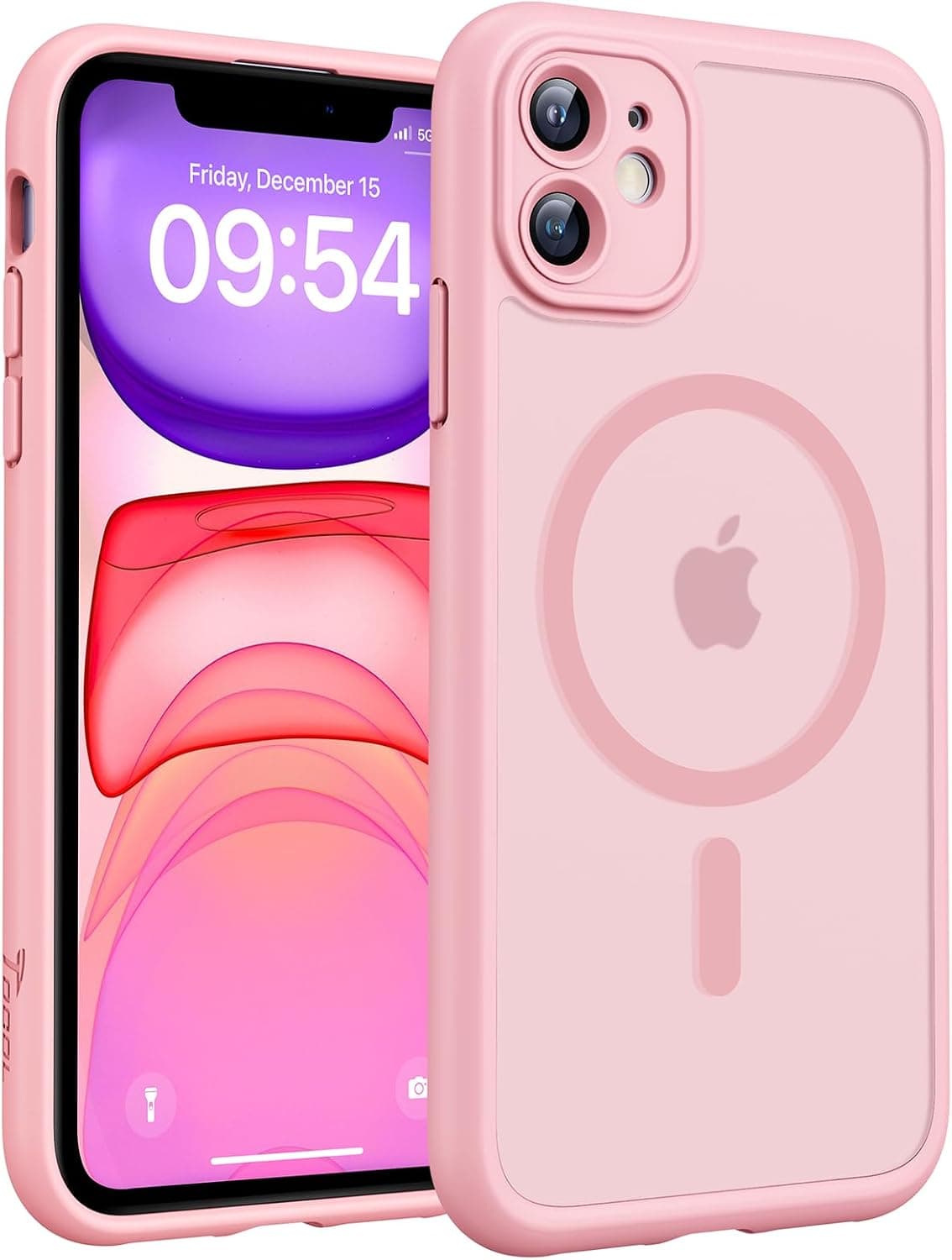 TOCOL Funda para iPhone 11 (6,1"), Compatible con MagSafe, Rosa Claro