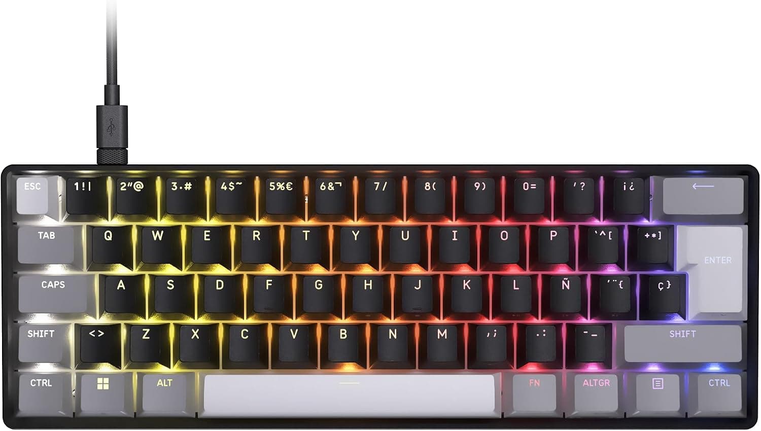 Corsair Clipper Pro Mini 60 Teclado para Videojuegos – Negro