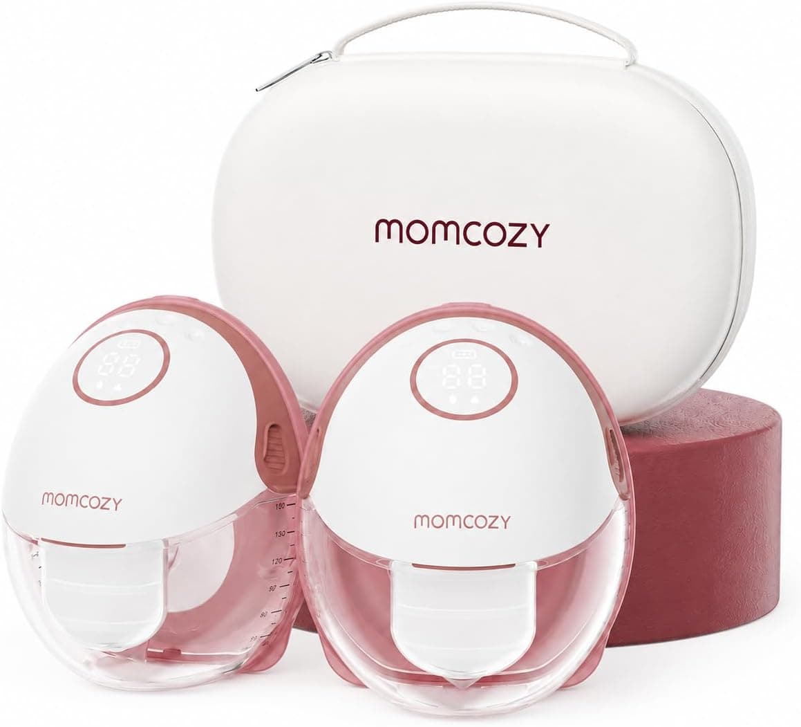 Momcozy M6 Sacaleches Eléctrico Manos Libres, 295 mmHg, 3 Modos 9 Niveles