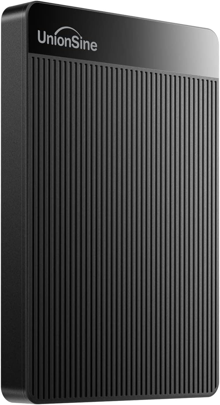 UnionSine Disco Duro Externo 500GB 2.5" USB3.0 Ultra Slim Portátil HDD