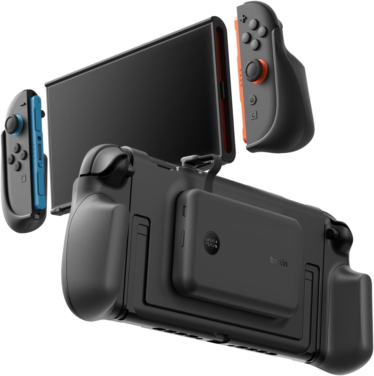 Belkin Gaming Agarres con Batería Externa 10000mAh Nintendo Switch 2 -Negro