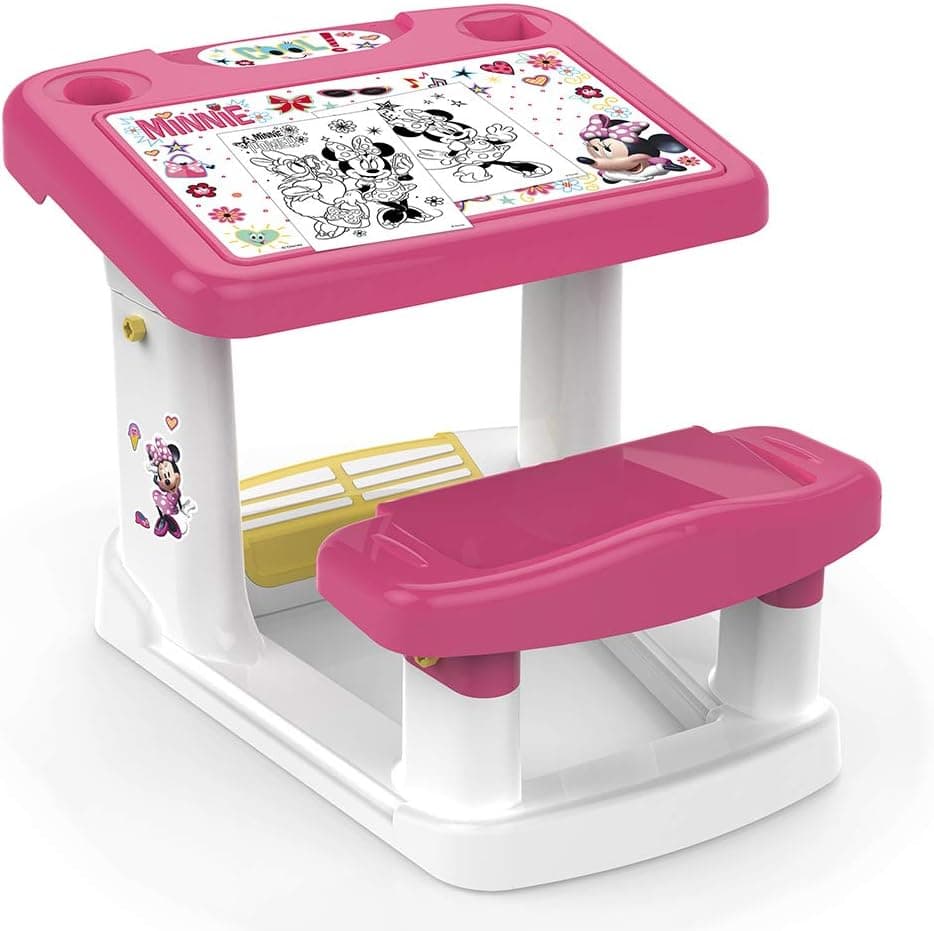 Chicos - Pupitre Minnie | Escritorio Infantil con Gran superfície de Trabajo y Compartimentos para Guardar Objetos | A Partir de 24 Meses (51119)