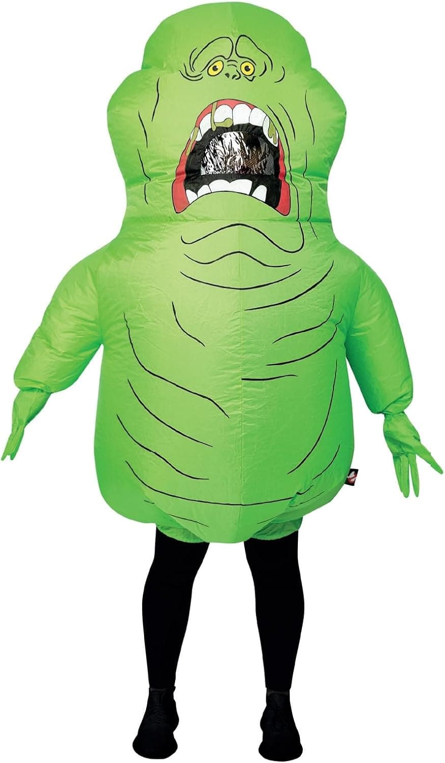 Smiffys Disfraz hinchable de Simer de Ghostbusters, Todo en uno con ventilador autohinchable Halloween, Carnaval