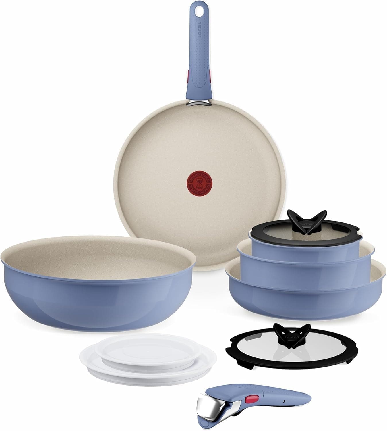 Tefal Ingenio Serenity - Juego de 5 Piezas + 6 Accesorios, Azul