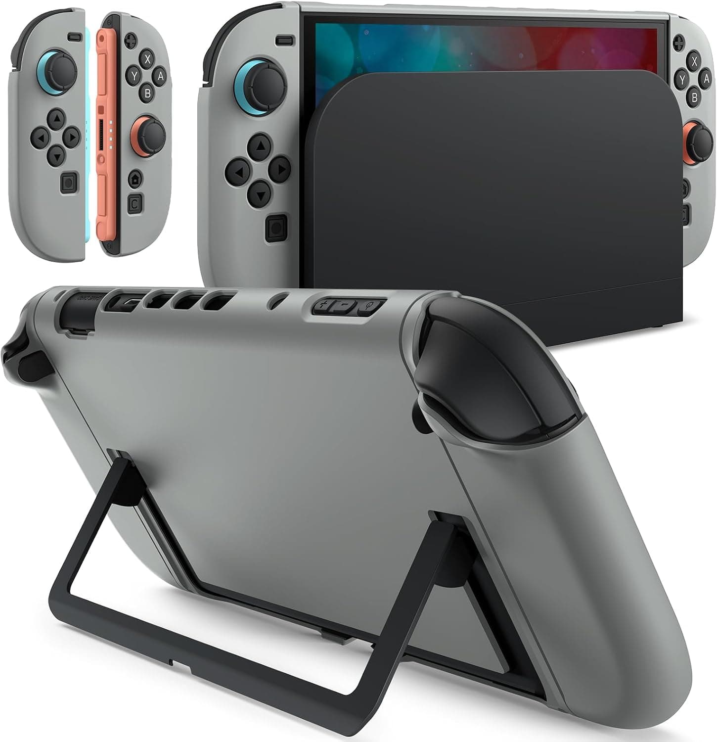 JETech Funda Slim Acoplable para Nintendo Switch 2, Gris