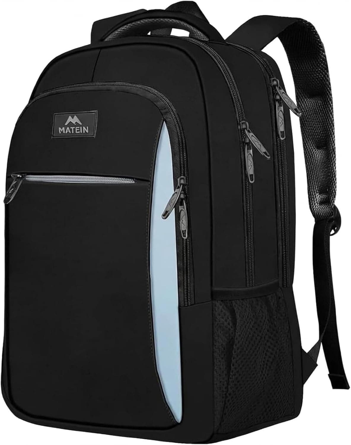 MATEIN Mochila Portatil 17 Pulgadas, Mochila Ordenador Hombre, Negro-Azul