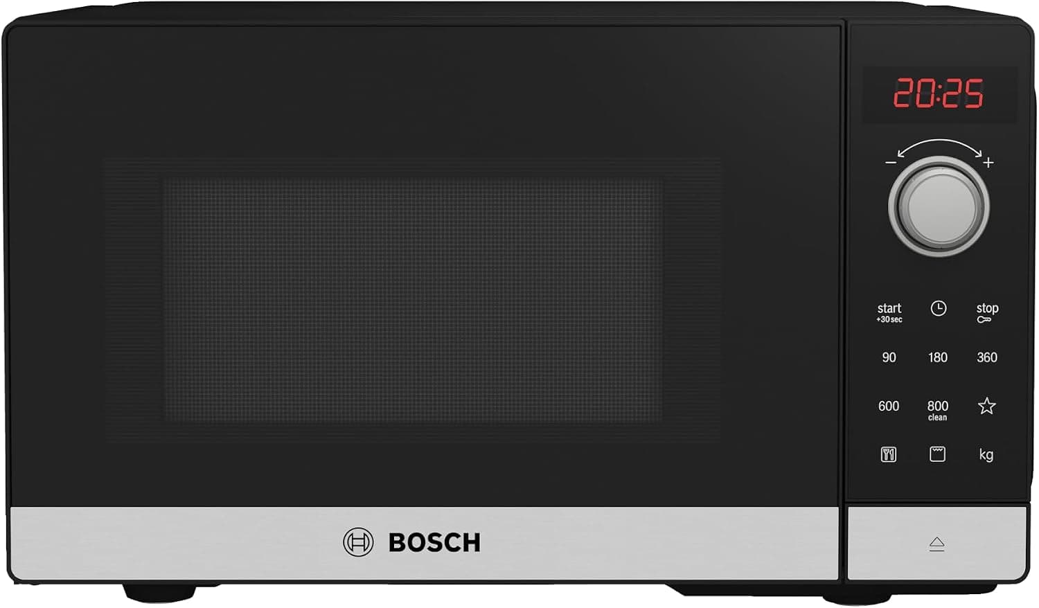 Bosch, Microondas, Serie 2, 8 programas automáticos, Inox, FEL023MS2