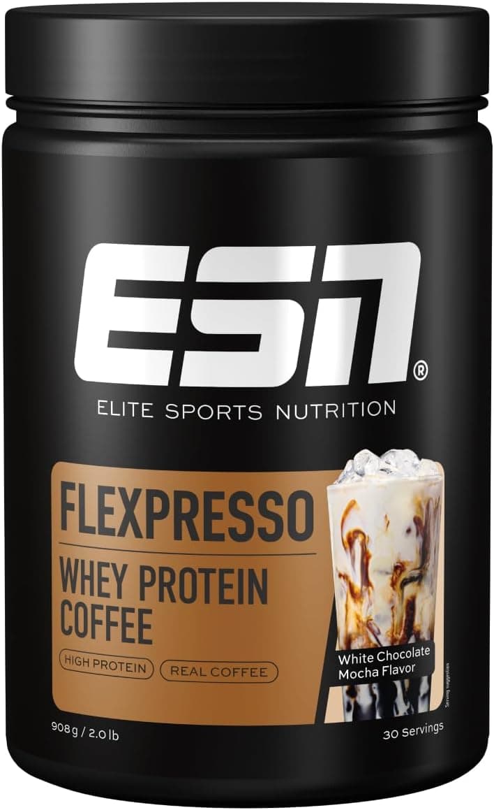 ESN Flexpresso Café Proteico, Chocolate Blanco Mocca, 908 g