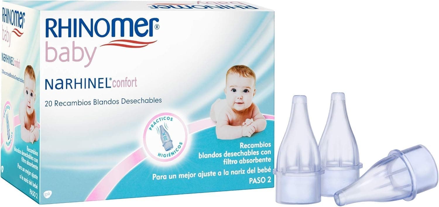 Rhinomer Baby Recambios Blandos Aspirador Nasal, Filtro Absorbente, 20 Uds
