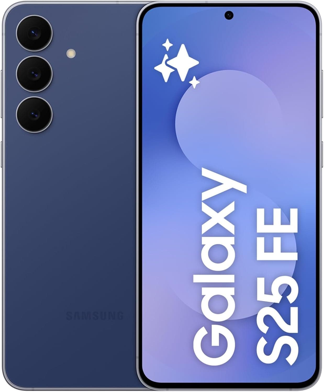 Samsung Galaxy S25 FE 512GB, Teléfono Móvil con IA, Marco Ligero 7,5mm, Pantalla FHD+ 6,7", Cámara 50MP, Exynos 2400, 8GB RAM, Garantía Fabricante 3 Años + 1 Año Extra, Azul Marino (Versión Española)