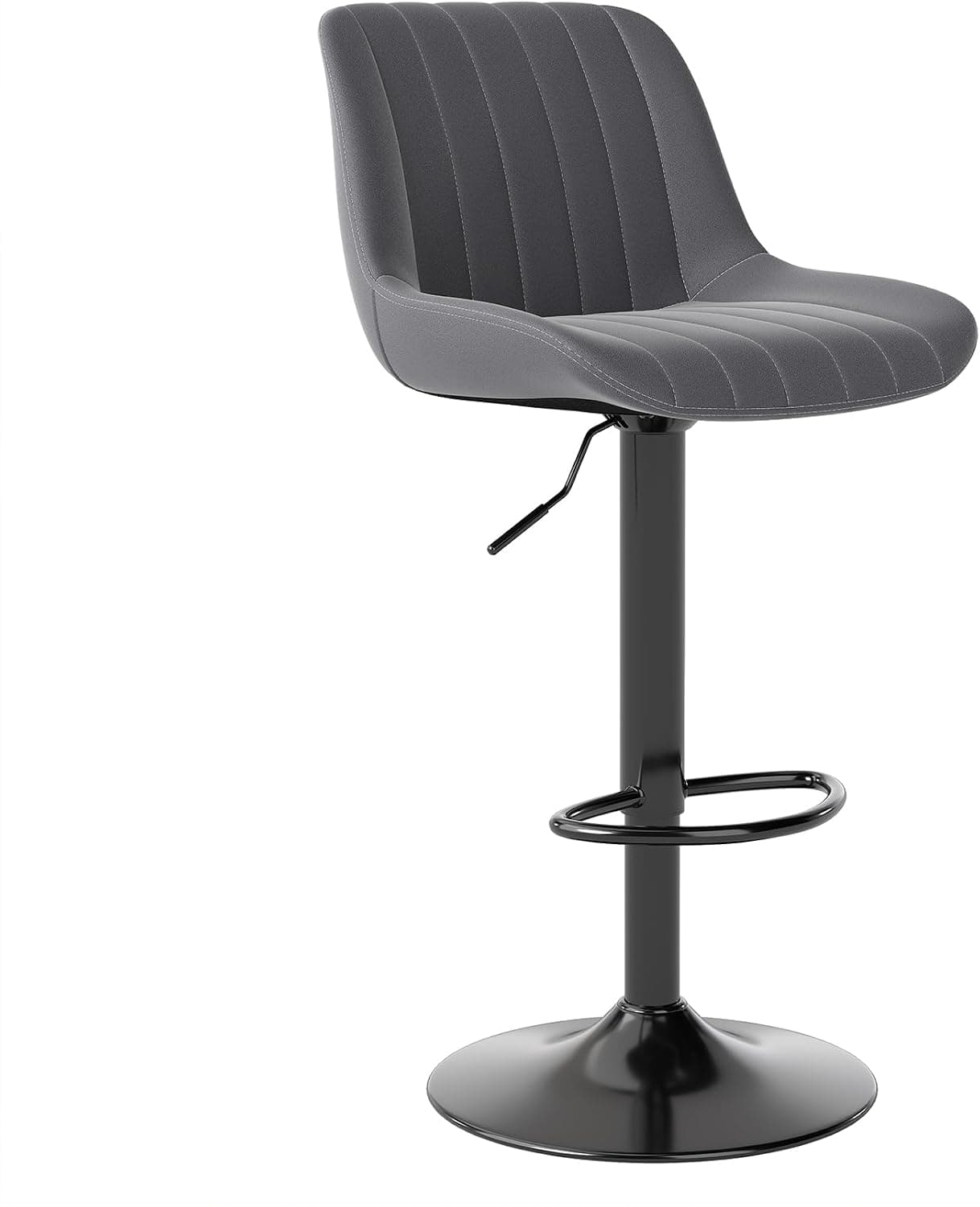 Youhauchair Taburetes Altos de Cocina, Regulable Altura, Gris Oscuro
