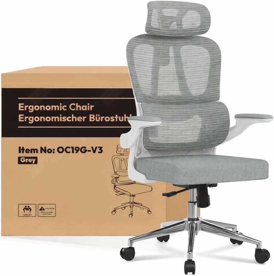 FLEXISPOT OC3 Lite Silla Oficina, Silla de Escritorio Ergonómica