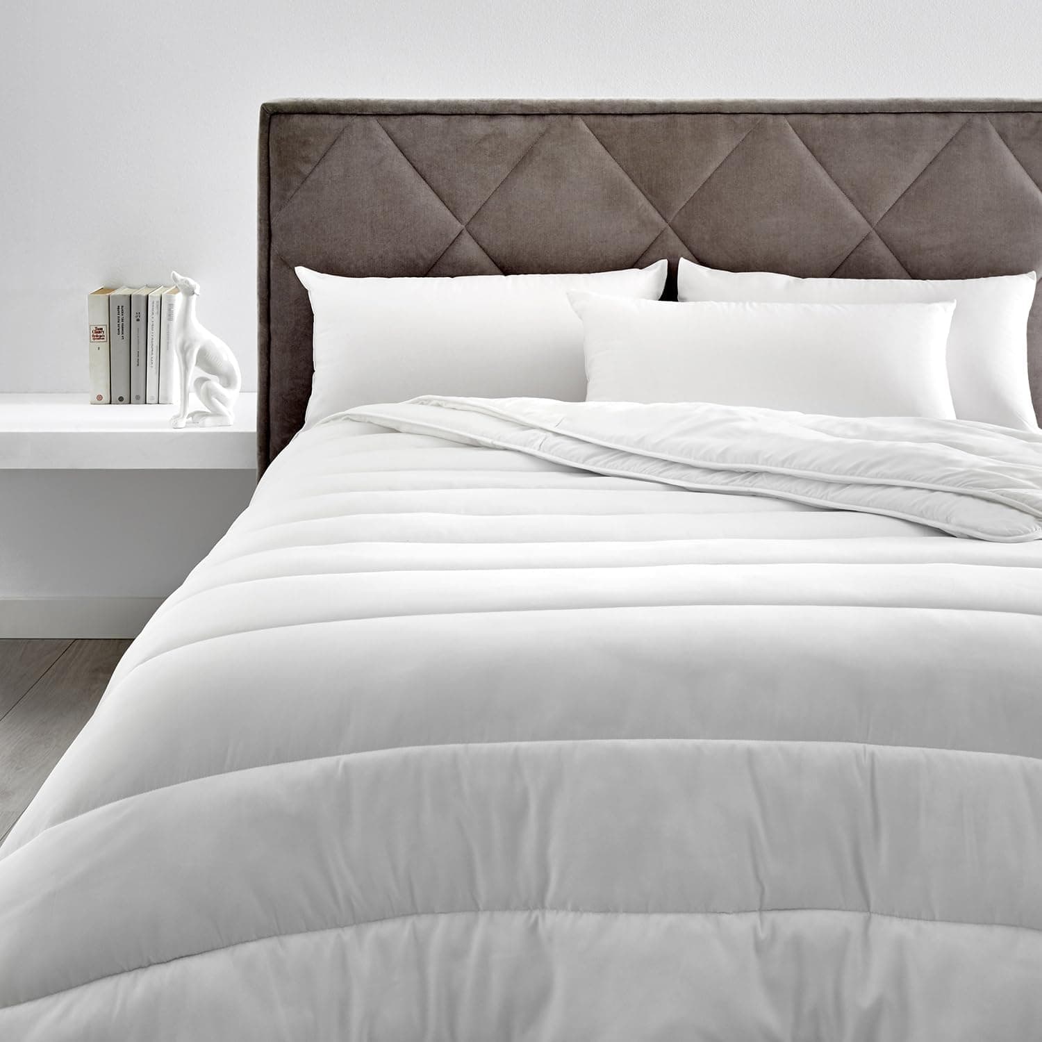 PIKOLIN Home - Edredón Nórdico Relleno de Fibra de 400 gr/m² | Otoño/Invierno | 150x220 | Cama 90 | Gran Confort | Antiácaros | Transpirable