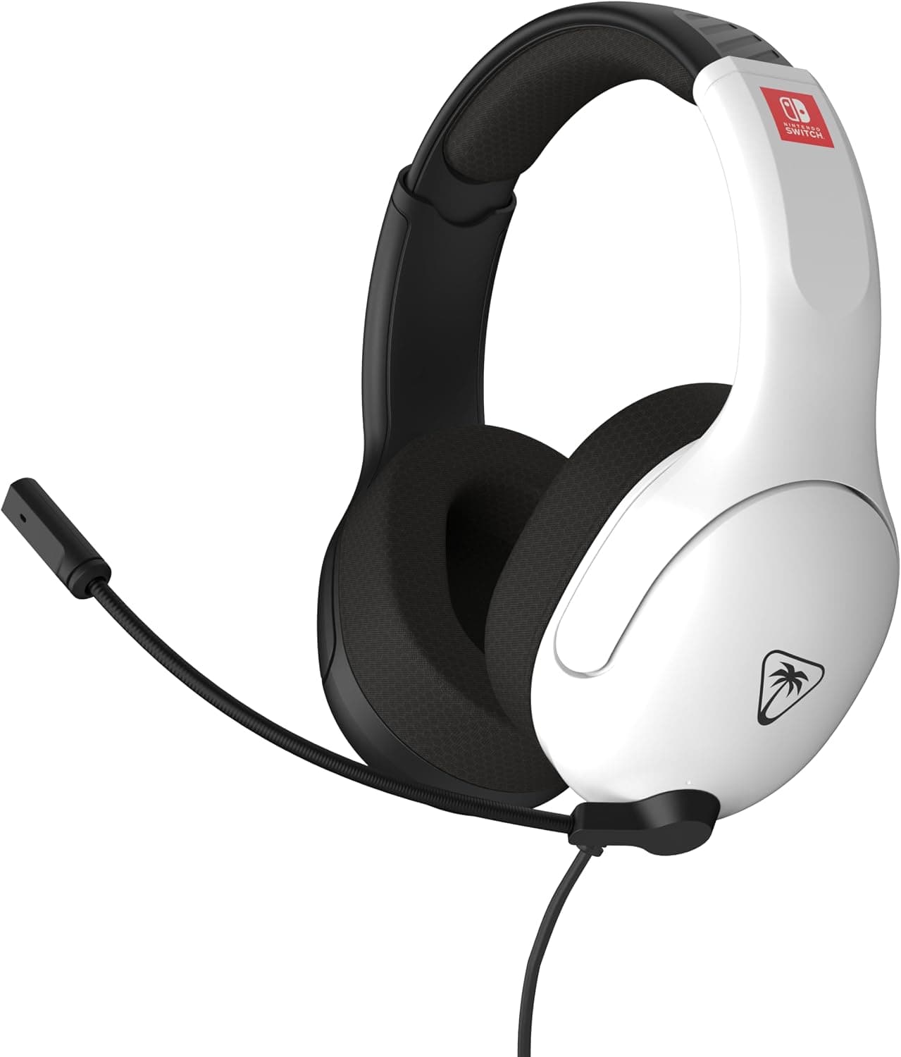 Turtle Beach Airlite Fit Auriculares con Cable para Juegos en Blanco y Negro con Licencia Oficial para Todos los Nintendo Switch