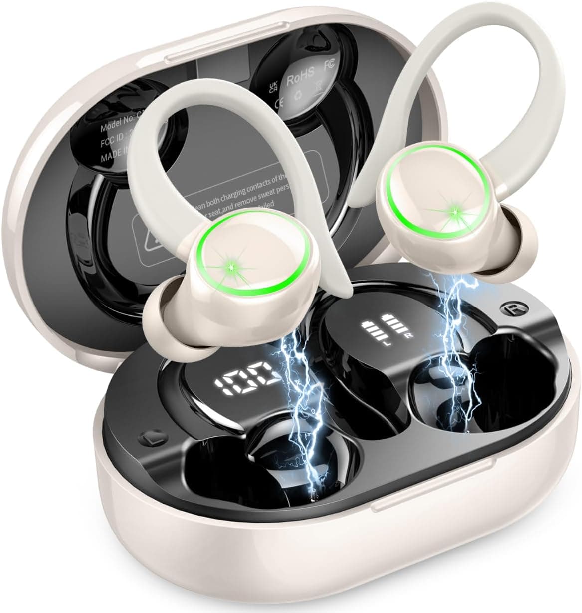 Matast Auriculares Inalámbricos Deportivos 5.4, 2026 Cascos Bluetooth HiFi