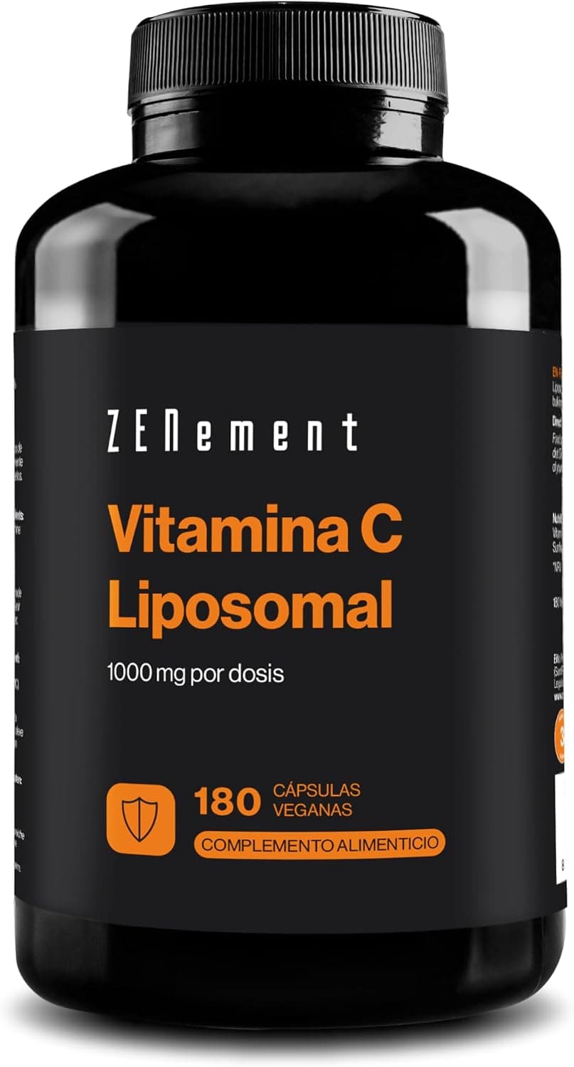 Vitamina C Liposomal 1000 mg - Máxima Absorción - 180 Cápsulas Veganas