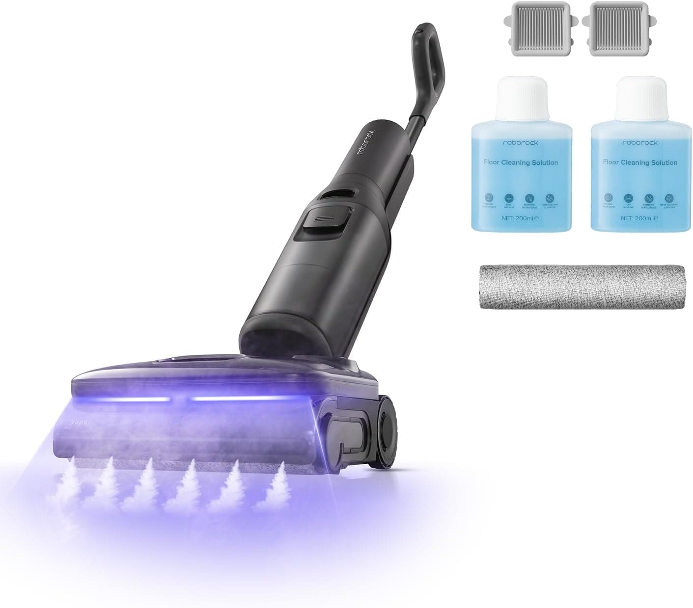 roborock F25 Steam Set Aspiradora y fregadora a Vapor de 180 °C