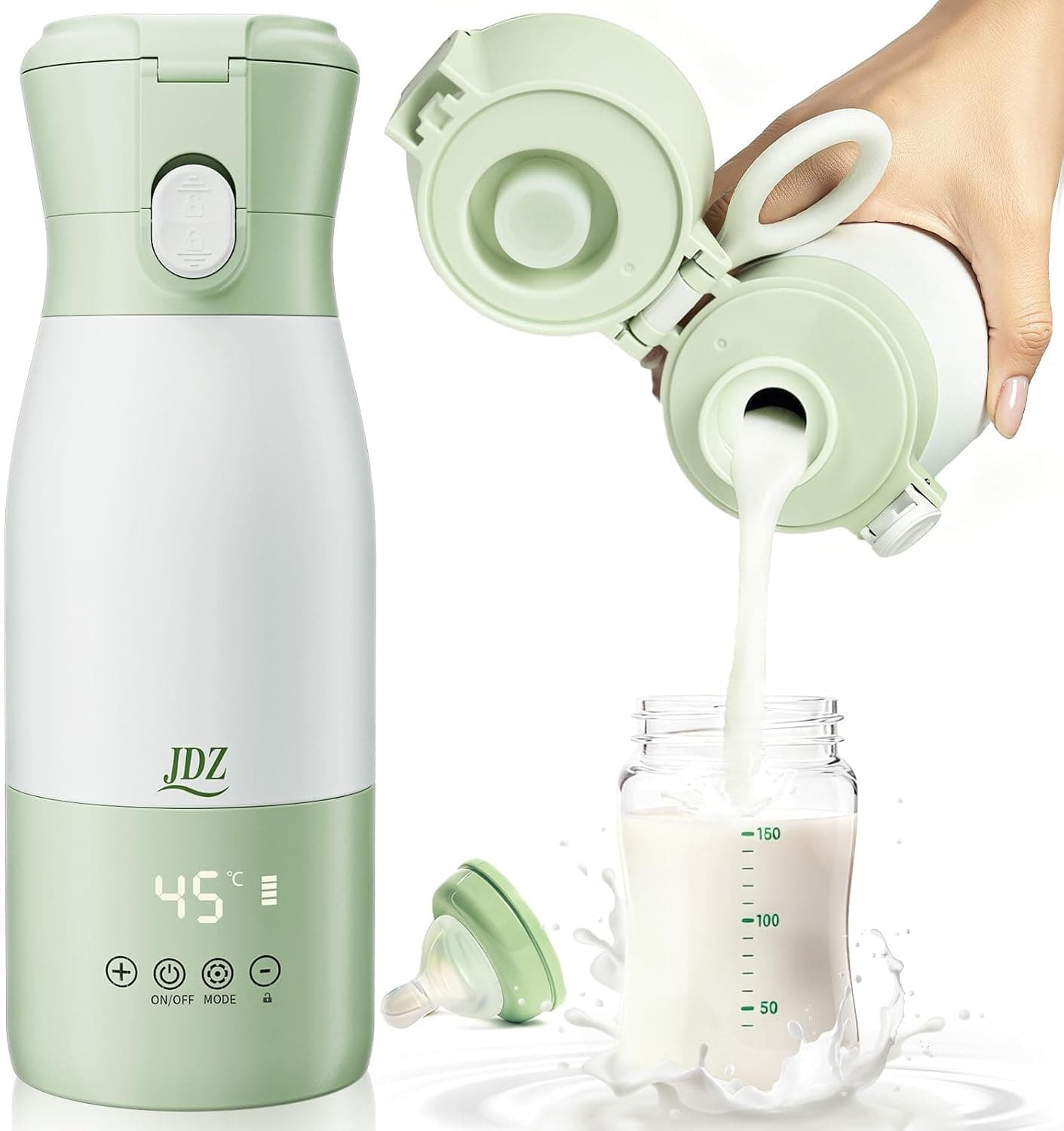 JDZ Calienta Biberones Portátil para Bebé,500 ml
