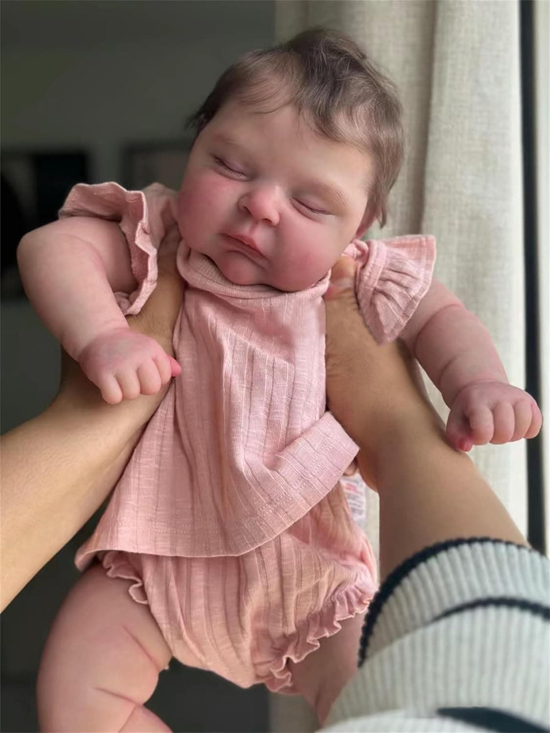 Muñecas Reborn 20 Pulgadas Lindas Muñecas Reborn para Niñasinilo de Silicona Cuerpo Completo Realistas para Recién Nacidos para Dormir con Ropa y Rosa Linda de la Vida Real