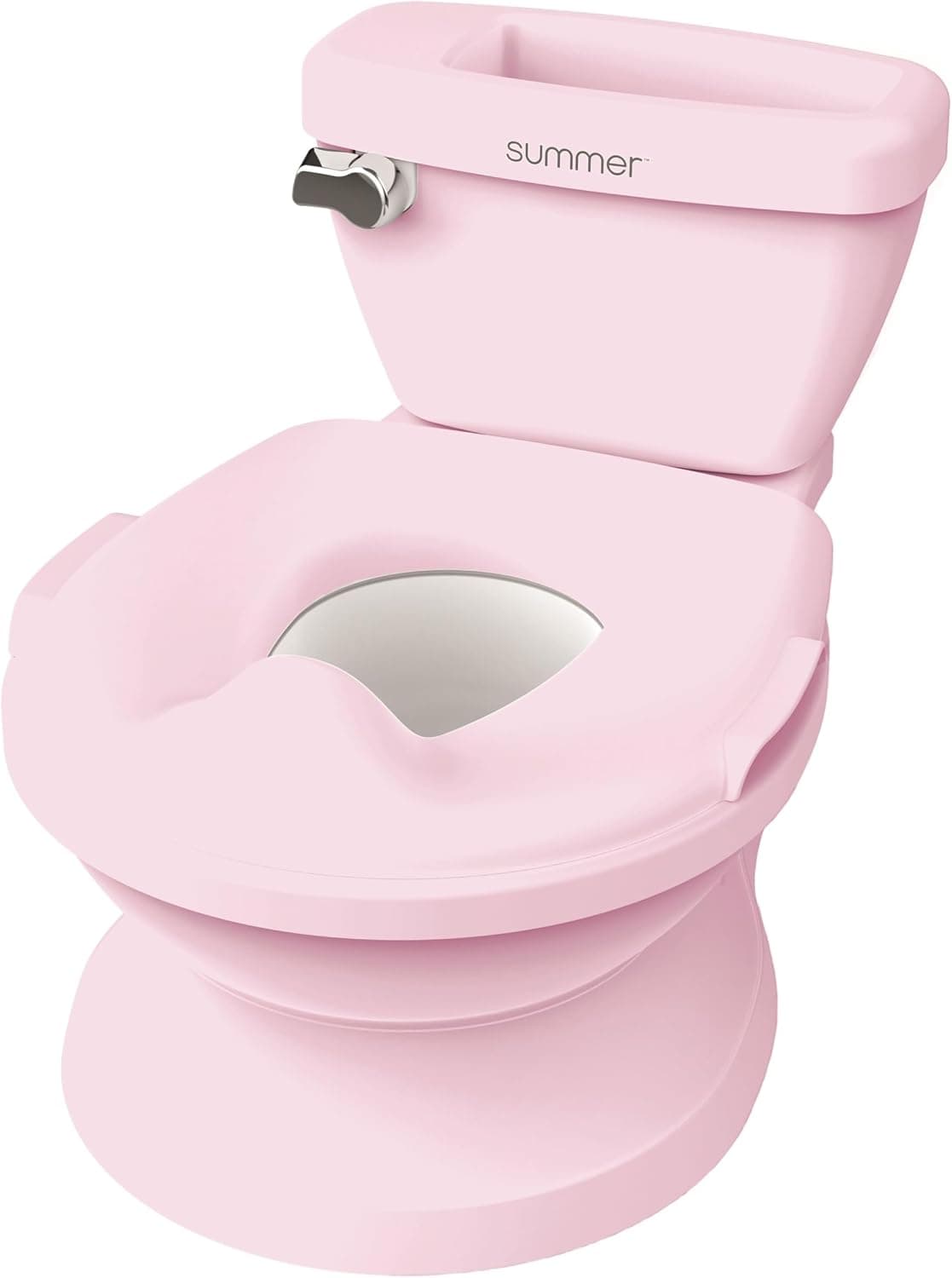 Summer by Ingenuity, Orinal My Size Pro de la coleccin (rosa), inodoro infantil con sonido de cisterna, para nios a partir de 18 meses o hasta 22,7 kilos