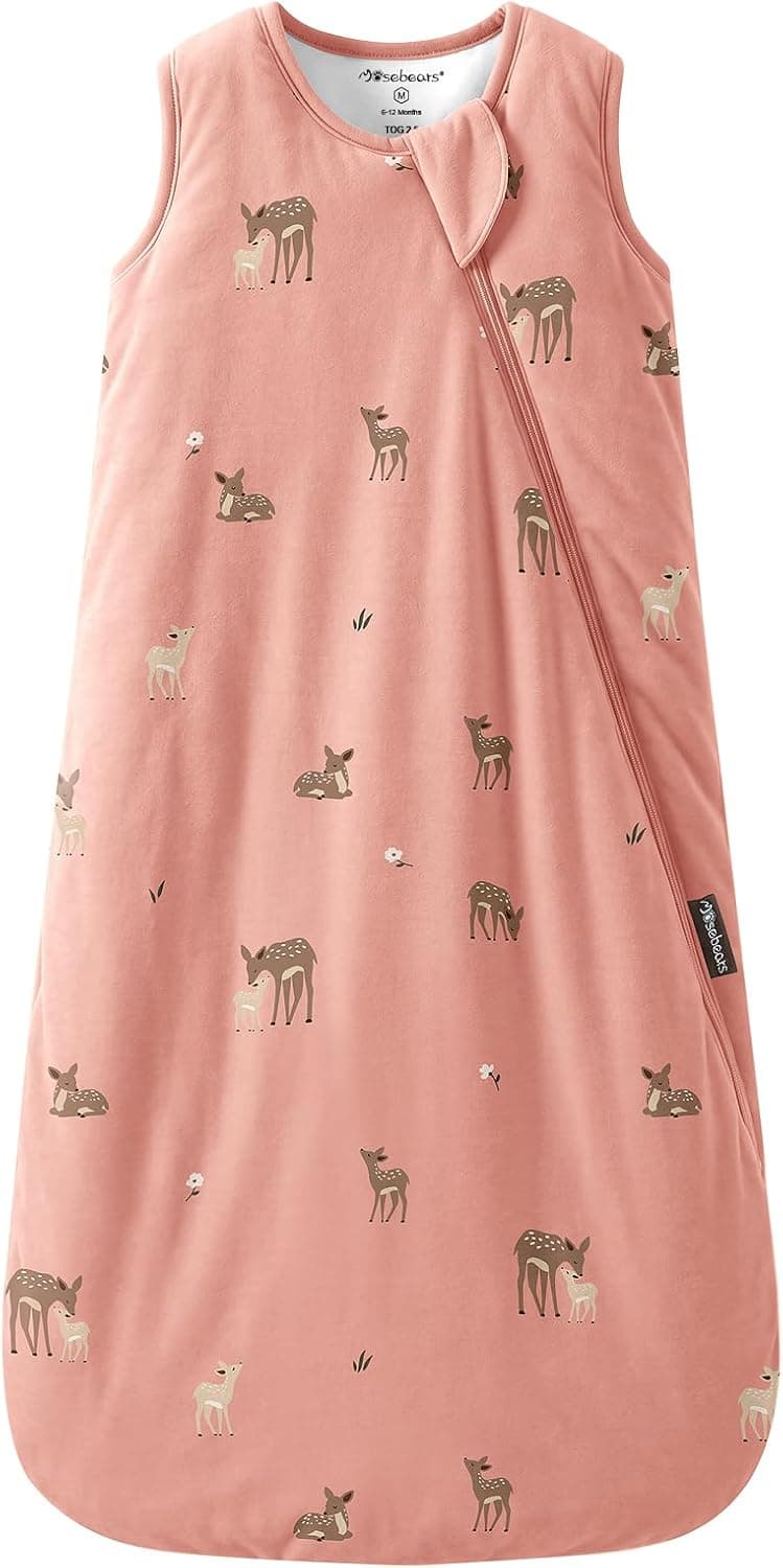 Mosebears Saco de Dormir para Bebé de Invierno Fibra de Bambú 2.5 TOG,Super Suave y cálido.