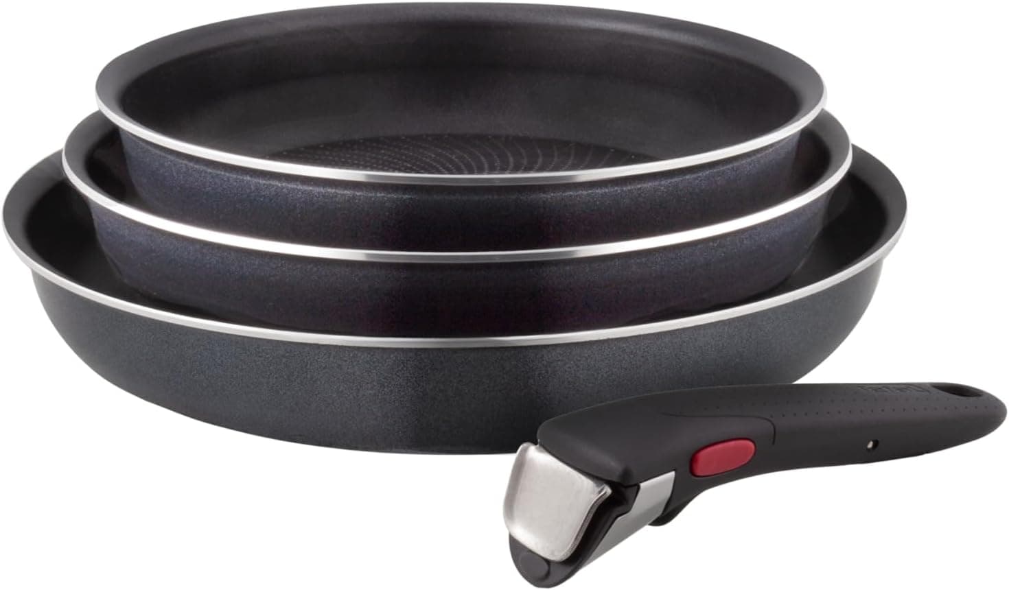 Tefal Ingenio Enjoy - Juego de 3 Sartenes, Aluminio
