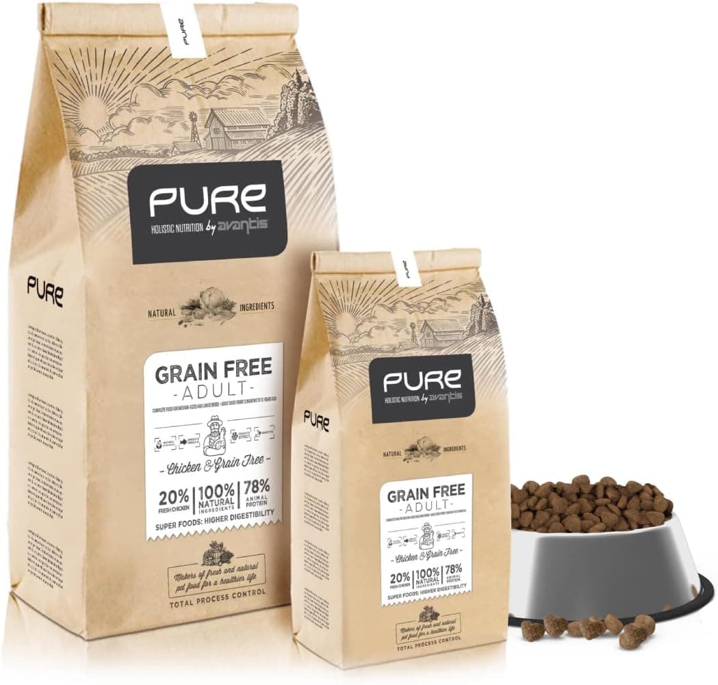 Pure Grain Free Country Chicken 2 kg – Pienso Holístico con Carne Fresca Sin Cereales – Perros Adultos – Alta Digestibilidad