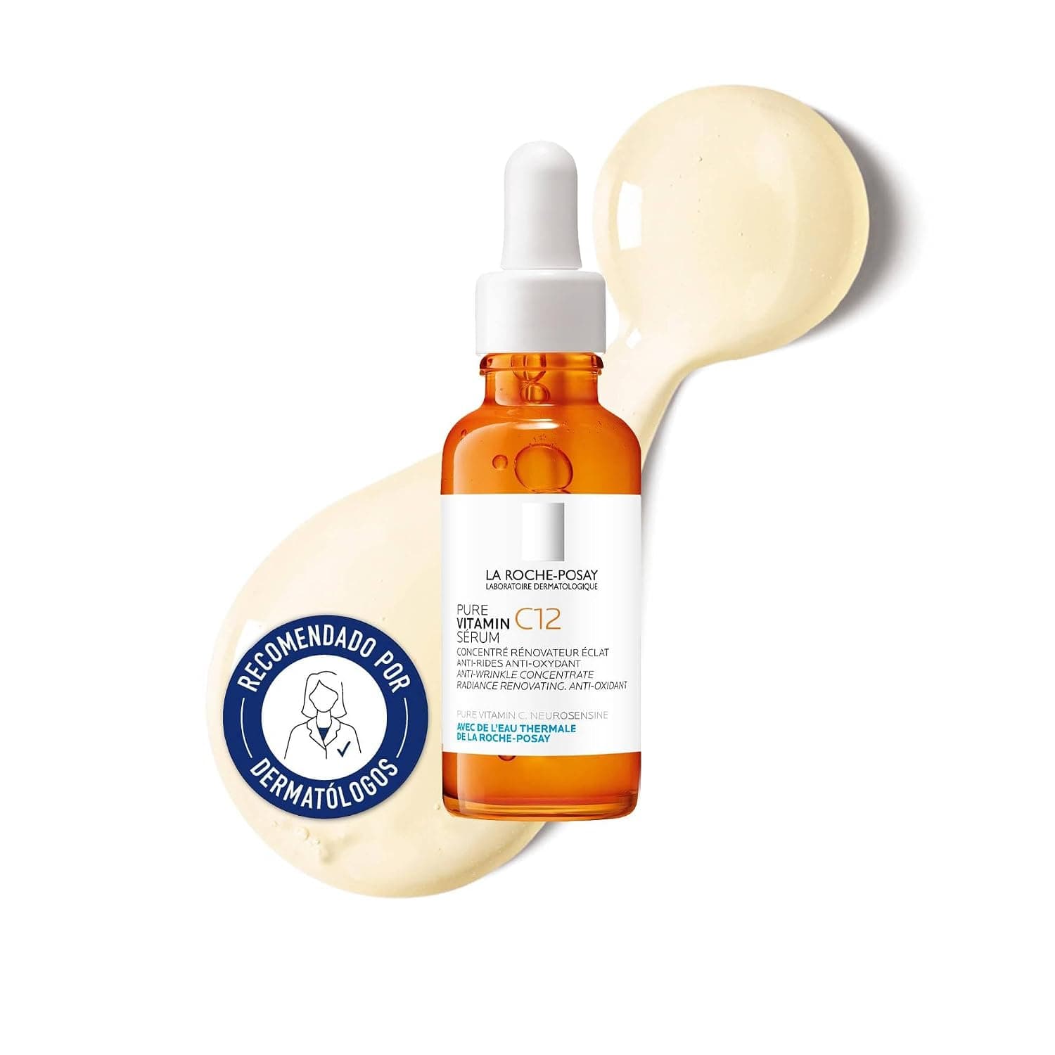 La Roche-Posay, Pure Vitamin C12 Sérum Antiarrugas e Iluminador, 30 ml