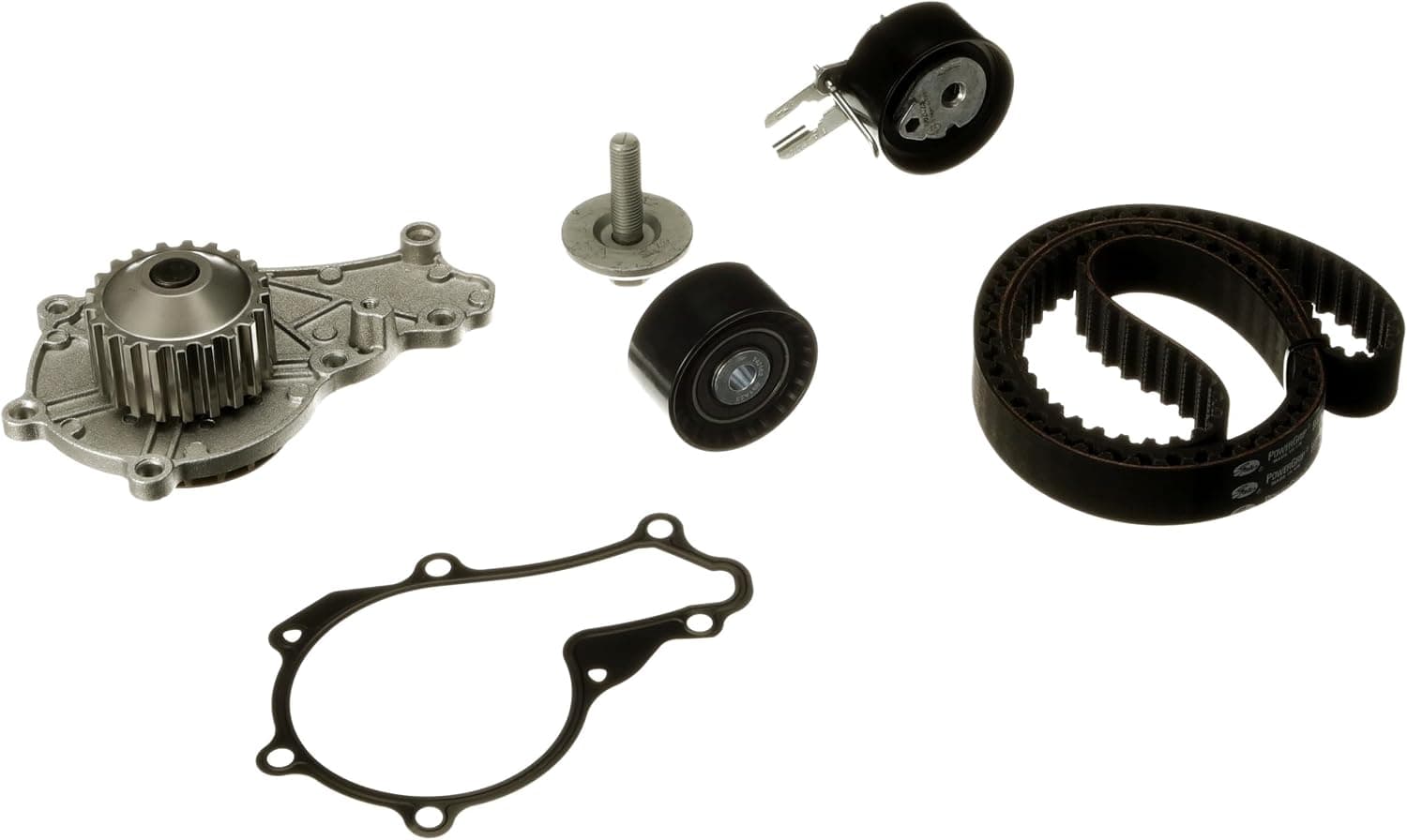 GATES KP15587XS Bomba de agua + kit de correa de distribución Número de dientes: 144 25,4 mm con bomba de agua Compatible con FORD Fiesta Mk6 Hatchback CB1, CCN, JA8, JR8, TOYOTA AYGO WNB1, KGB1