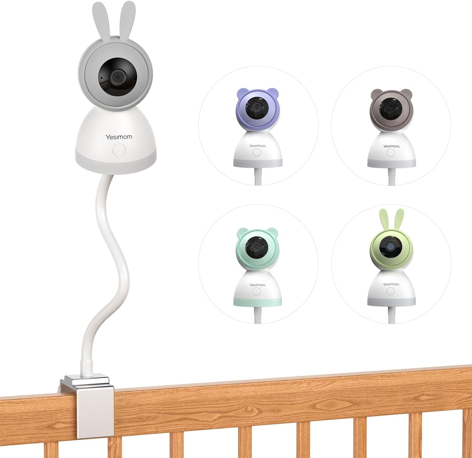 Soporte Universal de Camara Vigilancia Bebe, Ajustable sin Taladro
