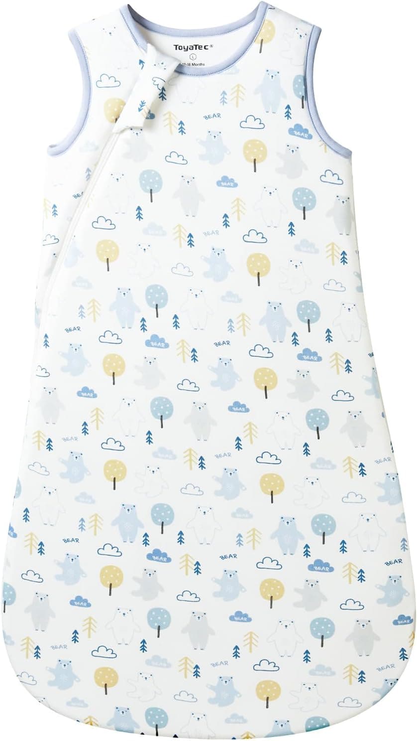 Saco de Dormir para Bebé 2.5 TOG - Súper Suave de Viscosa de Bambú - Saco de Dormir de Fibra de Bambú - Manta de Cama para Otoño-Invierno