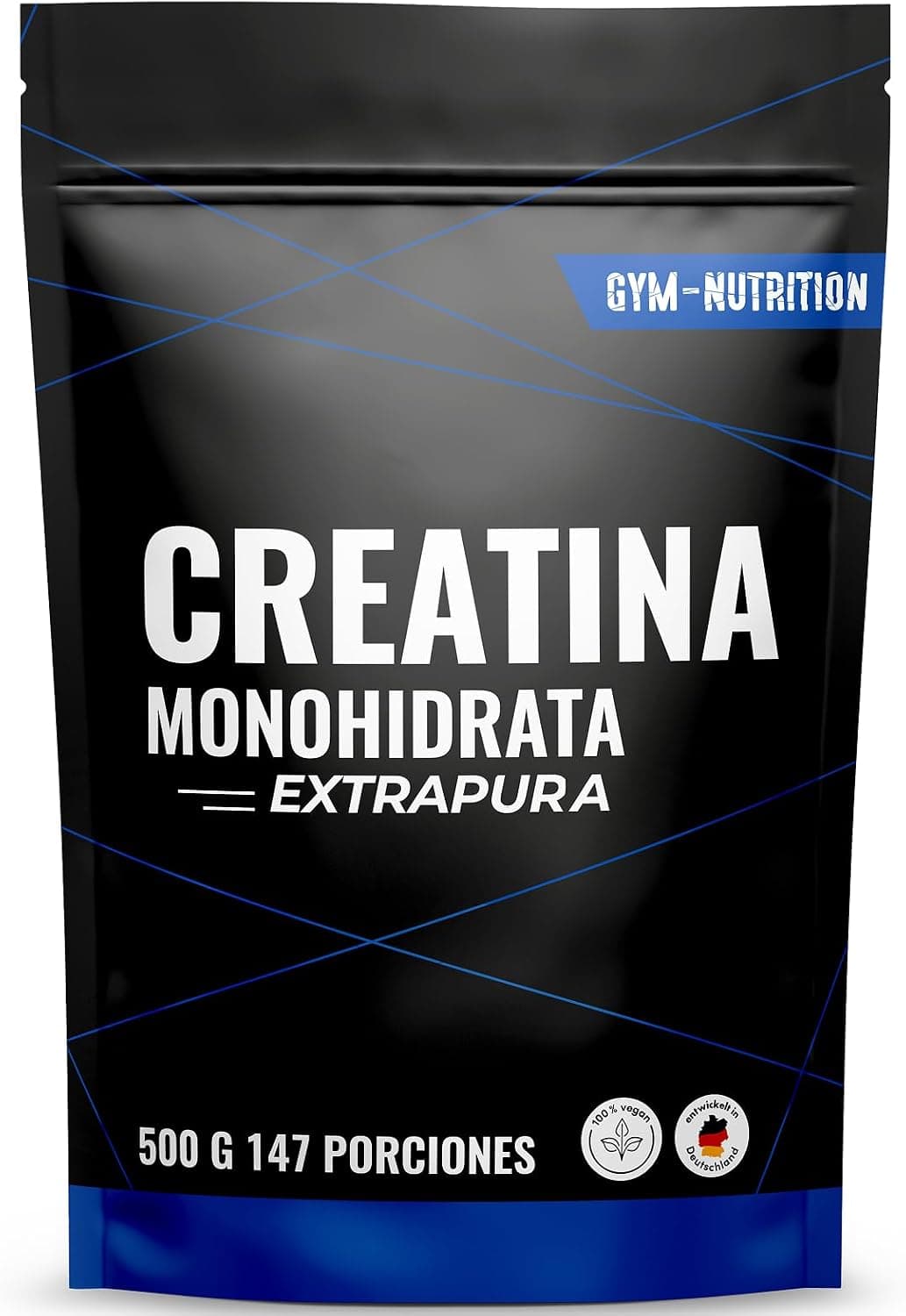 Creatina Monohidratada Extrapura Polvo – 500g (147 porciones)