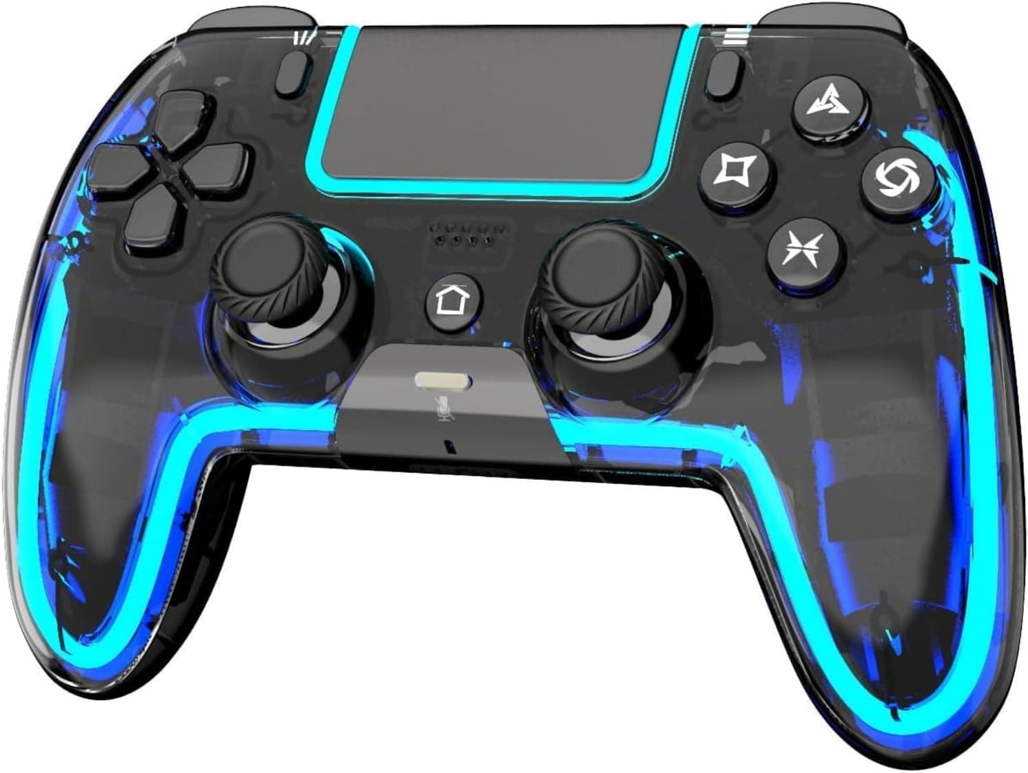 BETMI Mando inalámbrico compatible con PS5, con joystick de efecto Hall, doble vibración, macros, turbo, sensor de 6 ejes, luces RGB dinámicas y altavoz integrado