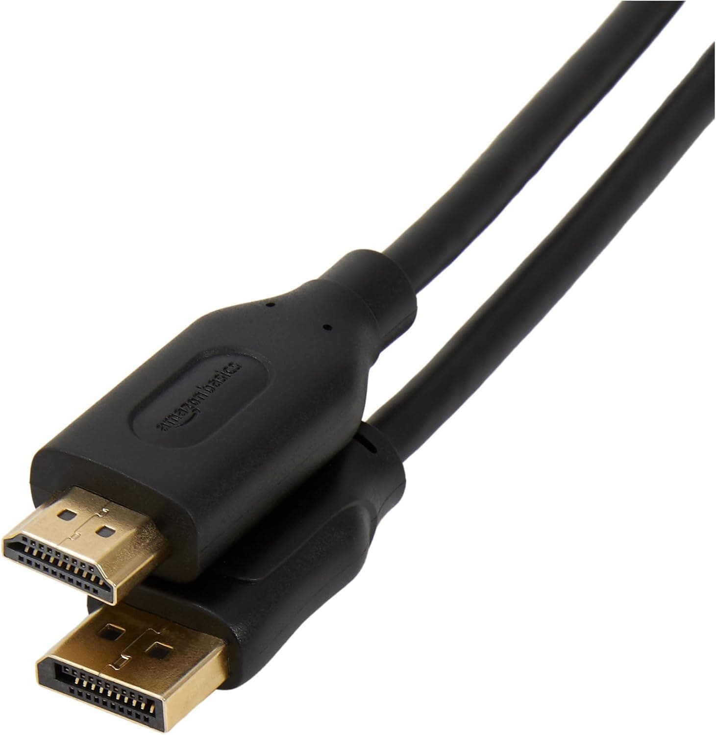 Amazon Basics DisplayPort to HDMI Cable, Negro, 10 Feet / 3 m, Paquete de 5