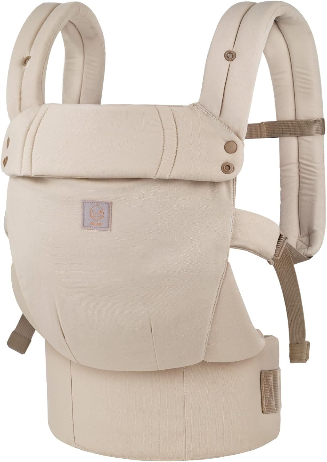 GAGAKU Mochila Portabebés, Ergonómica Portabebes, para Bebés de 3,2 a 15 kg, Advanced 4 in 1 con Porteo Bebe, Ajustable Cómodo y ligero, para transportar en el abdomen y en la espalda, Caqui