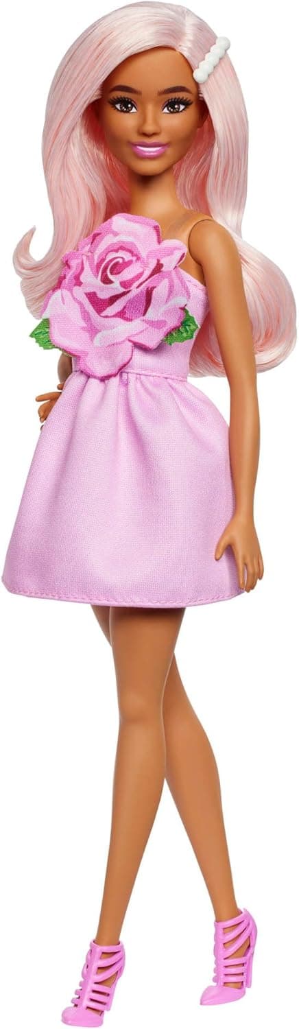 Barbie Fashionistas Muñeca con vestido pastel n.º 238