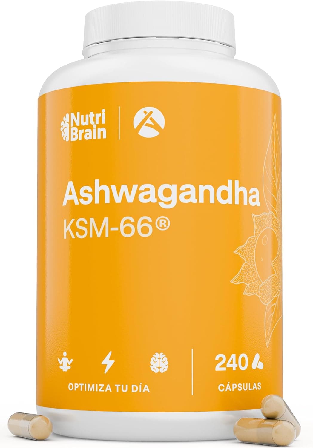 Ashwagandha KSM-66® (5% Whitanólidos) - Formato XXL, 4 Meses - 15:1 Extracto Puro Ultraconcentrado - Menos Estrés, Ansiedad, Más Energía, Sueño Reparador y Regulador de Cortisol