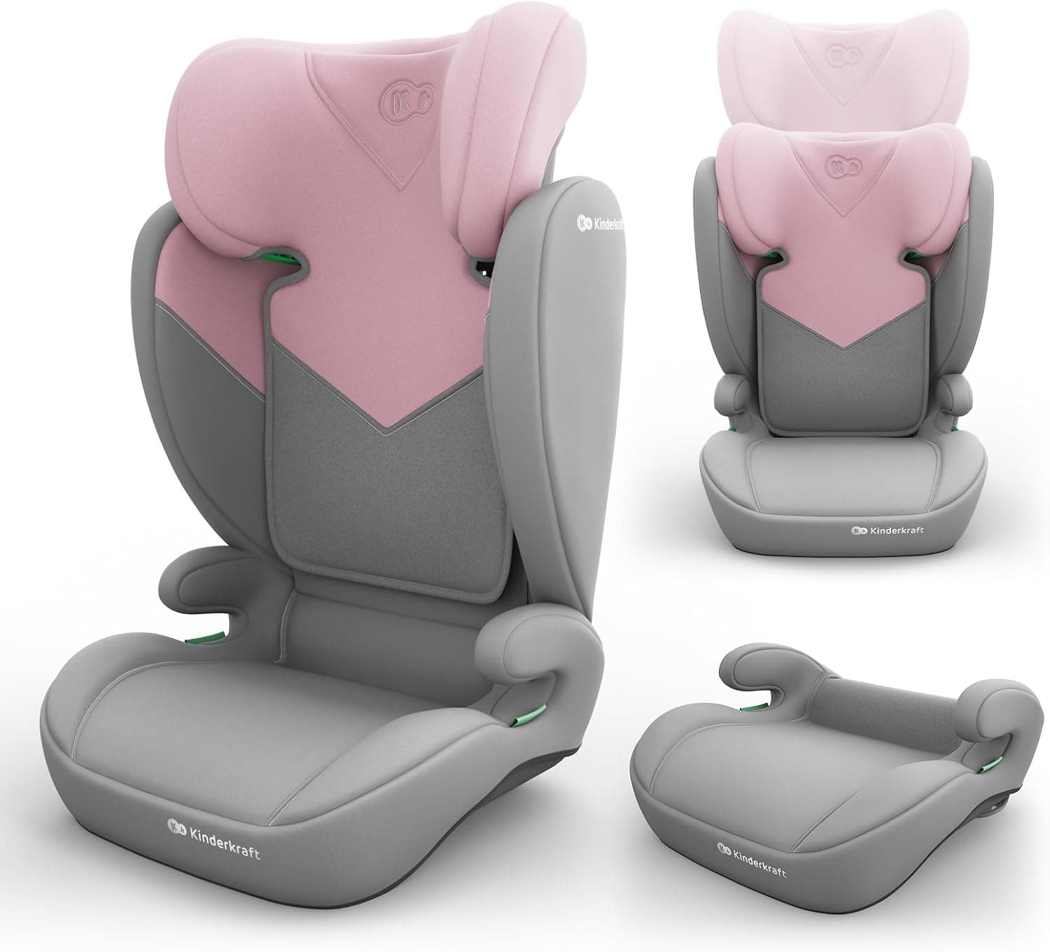 Kinderkraft I-SPARK 2 PRO Silla de Coche i-Size 100-150 cm, Rosa